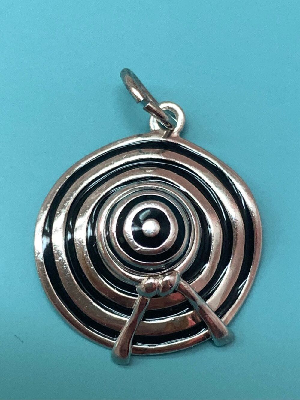 .925 Sun Hat Sterling Silver Jewelry Charm #vintage #beach #garden